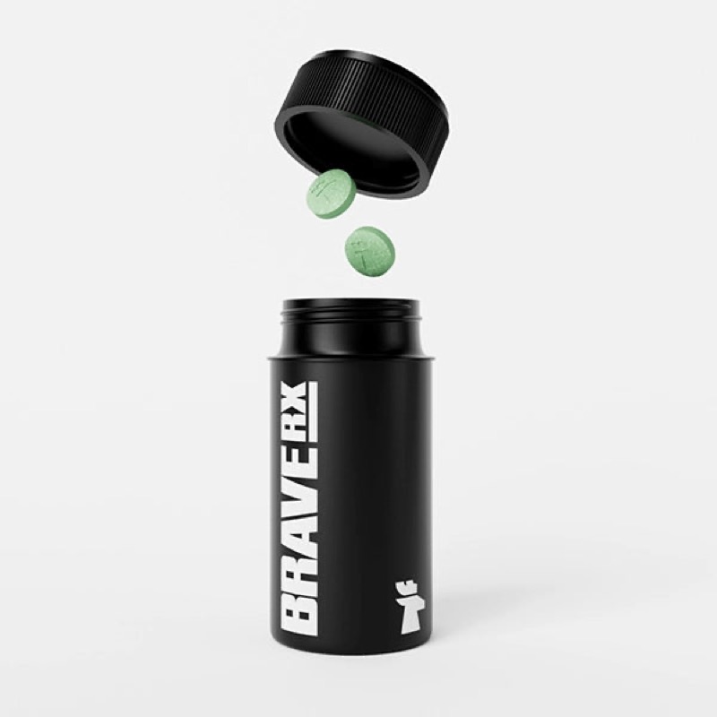 BraveRX bottle with daily tablets