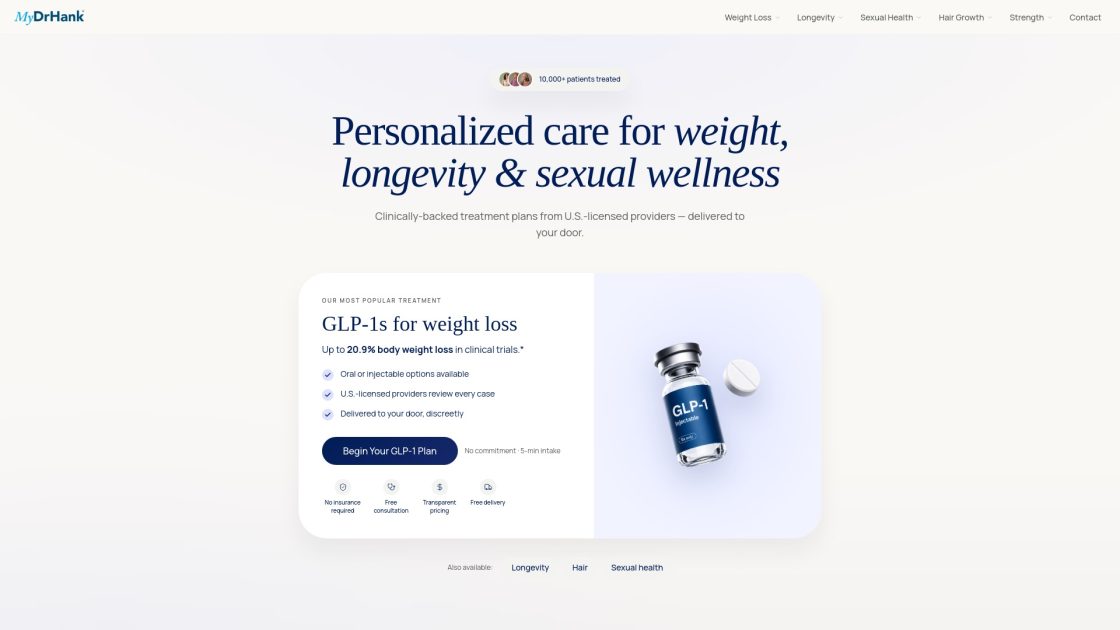 MyDrHank vs Mainstream Telehealth: A 2026 Value Comparison